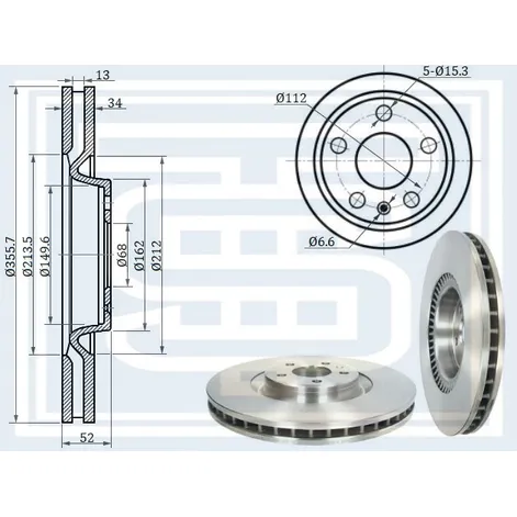 Диск тормозной AUDI A6 (4G) передний STARKE 173-932