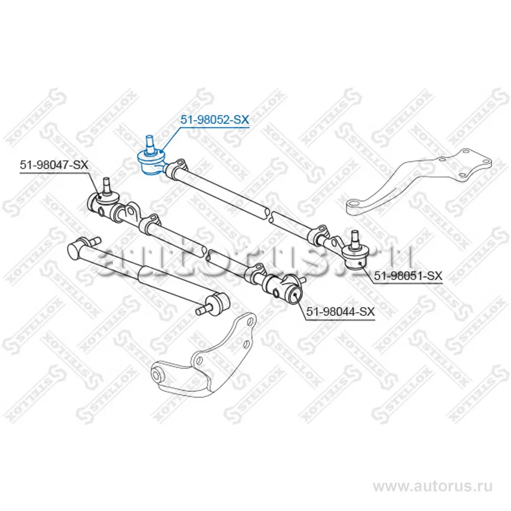 Наконечник рулевой правый Toyota Land C STELLOX 5198052_SX