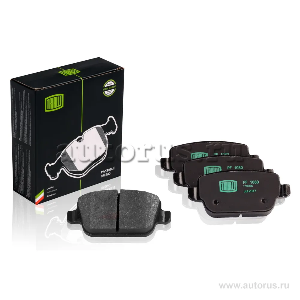 Колодки торм. для а/м Ford Mondeo IV (07-) диск. зад. TRIALLI PF 1080