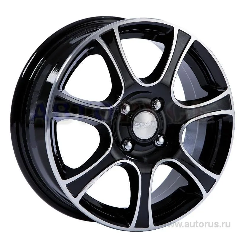 Диск литой R15 5.5J 4x100/54.1 ET40 СКАД Торнадо алмаз 1720105