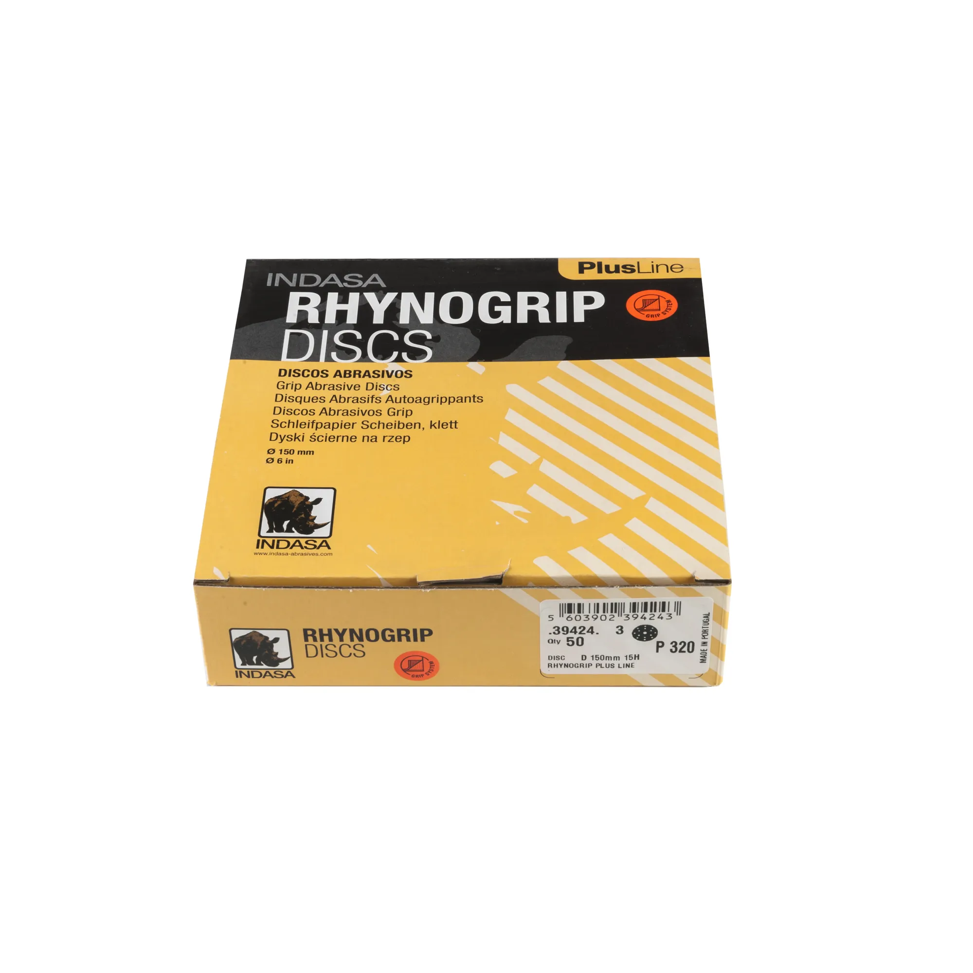 Круг RHYNOGRIP PLUS (15H) D150 мм Р320 Indasa 39424