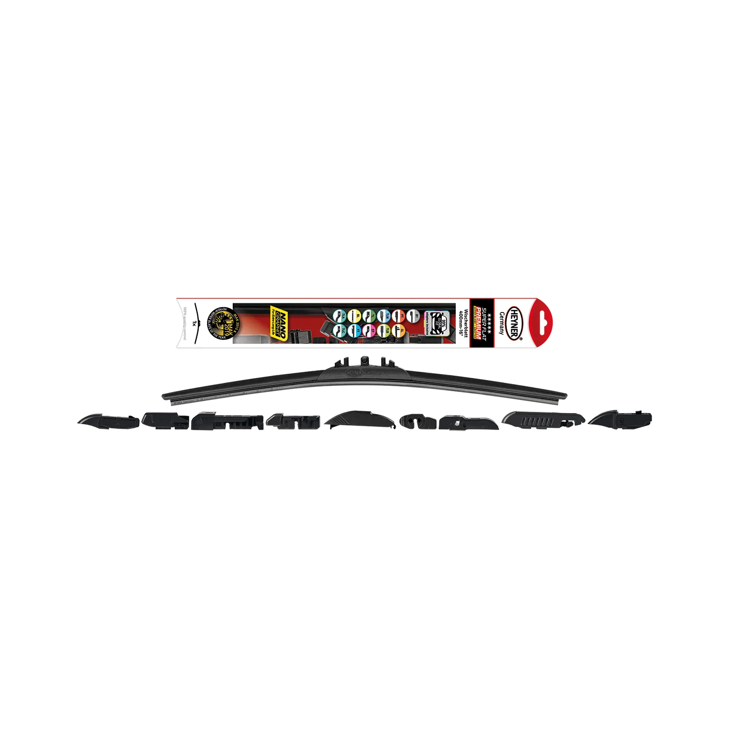 Щетка стеклоочистителя бескаркасная 400 мм. SUPER FLAT PREMIUM HEYNER 276 000