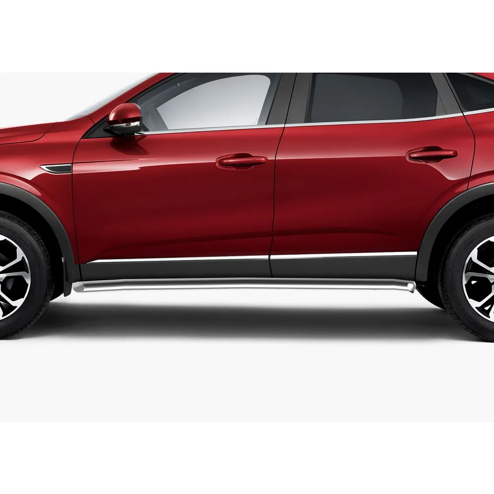 Защита порогов d42 Rival для Renault Arkana 2019-н.в., нерж. сталь, 2 шт., R.4705.005