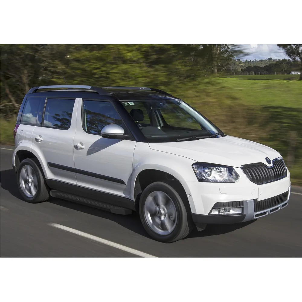 Порог-площадка Black F173ALB + комплект крепежа, RIVAL, Skoda Yeti 2009-2014- Skoda Yeti F173ALB.5101.1