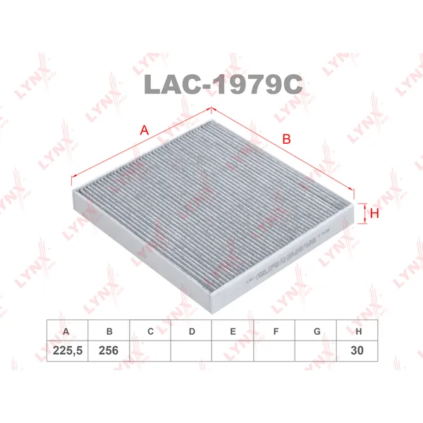 Фильтр салонный LYNXauto LAC-1979C
