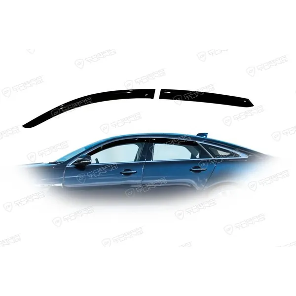 Дефлектора на окна Jaguar XJ (X351) 2009 деф.окон Cobra Tuning J21009