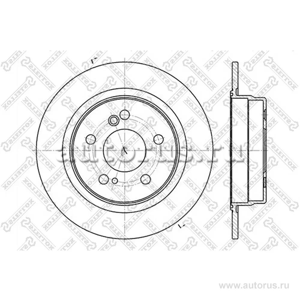 Диск тормозной задний MB W202/W203/W210 2.0-3.0TD 85> STELLOX 60203326_SX