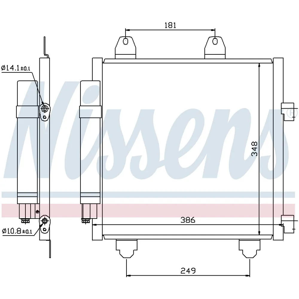 Радиатор кондиционера NISSENS 94891