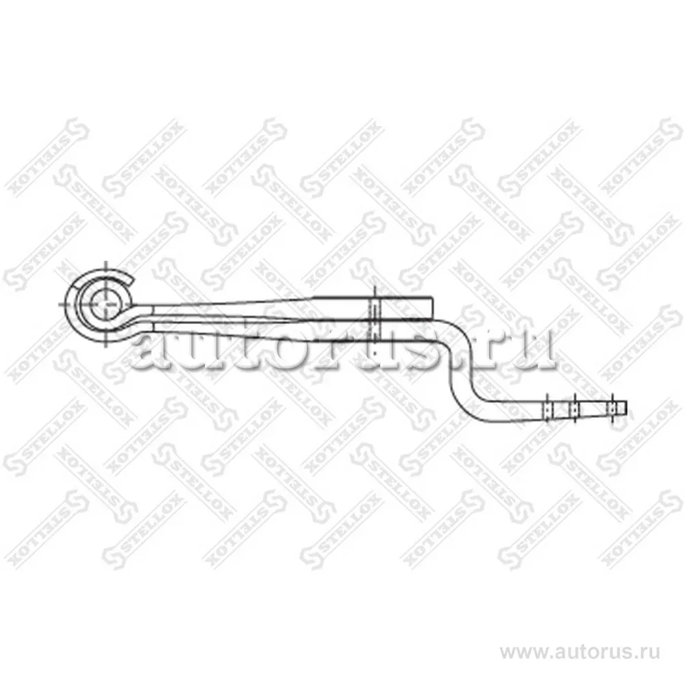 Полурессора 2-ух лист. 2/33x100x75 470+450/305/50/70 Kr100 S30/-- BPW STELLOX 8455645_SX