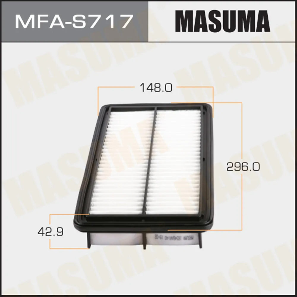 Фильтр воздушный (1/20) MASUMA MFAS717