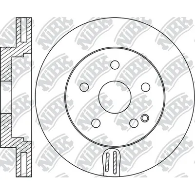 Диск тормозной передний MB W211/C219/X204 /VENT.D=330MM NIBK RN1701