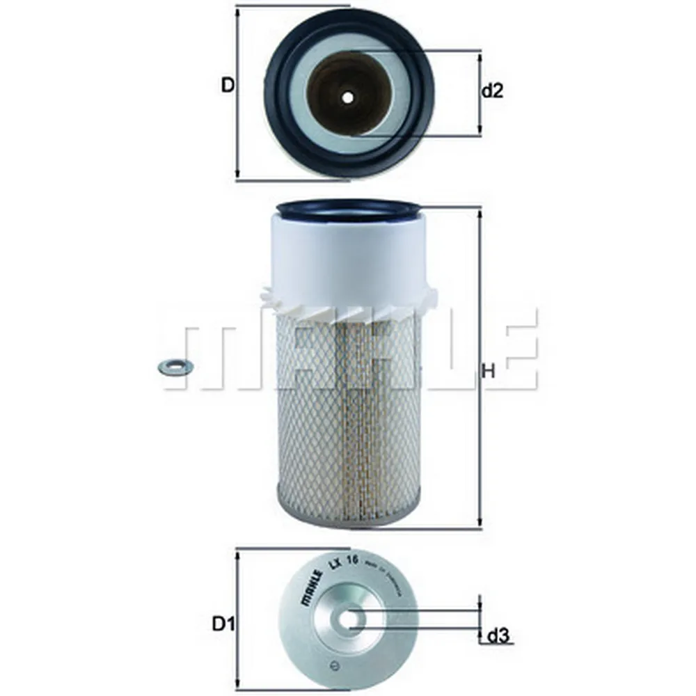 Воздушный фильтр KNECHT KNECHT/MAHLE LX16