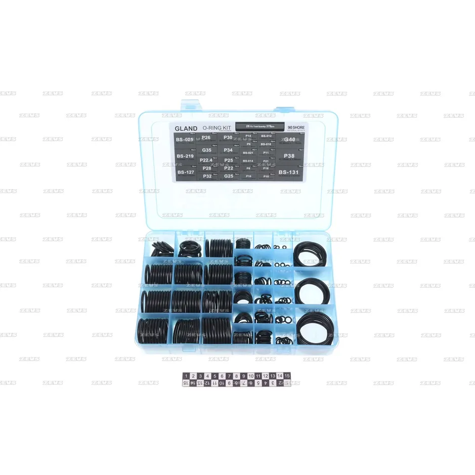 Набор резиновых колец orkit-31 376 шт в наборе ZEVS ORKIT-31