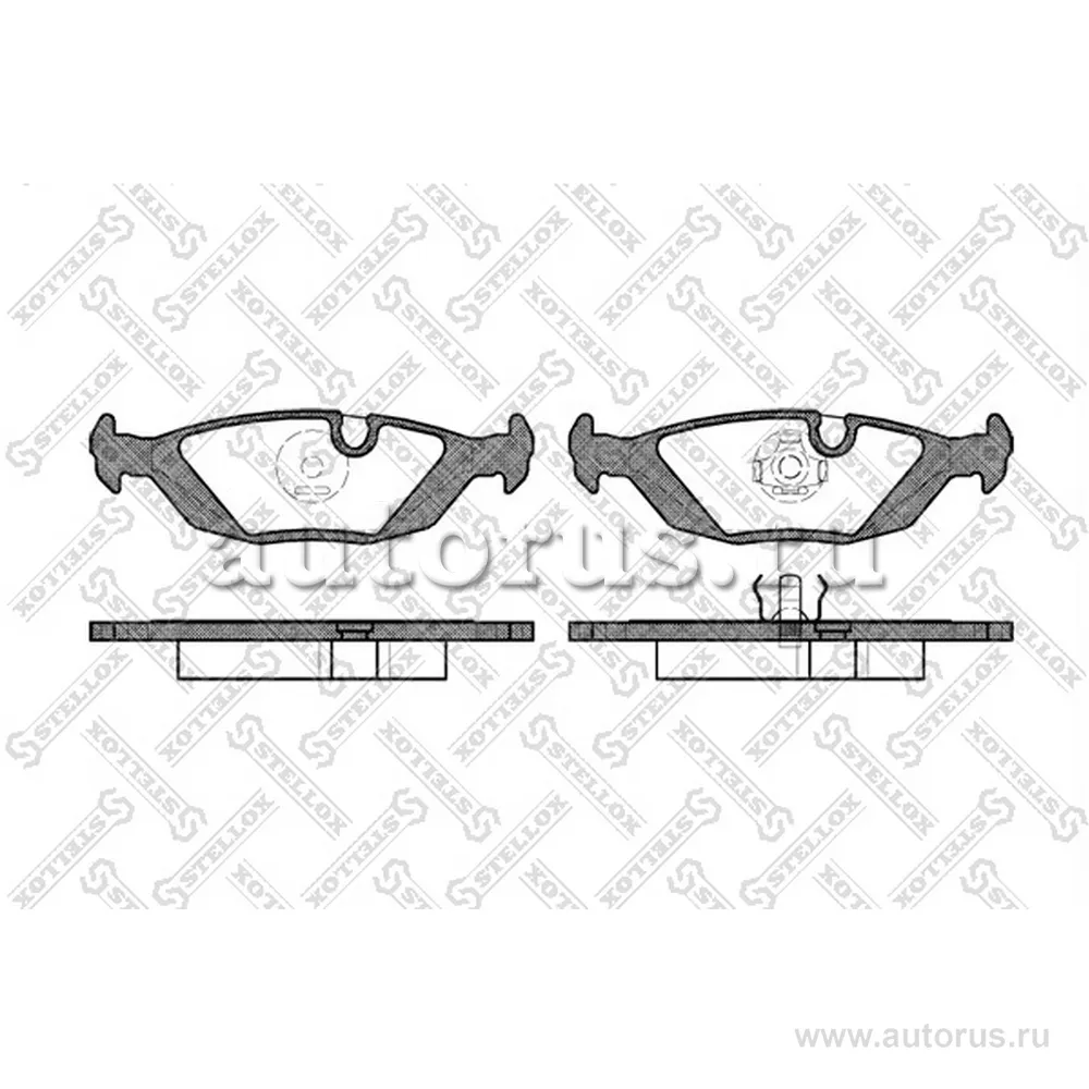 Колодки дисковые з. BMW E30 85-90/E28 81-87 STELLOX 166 000-SX