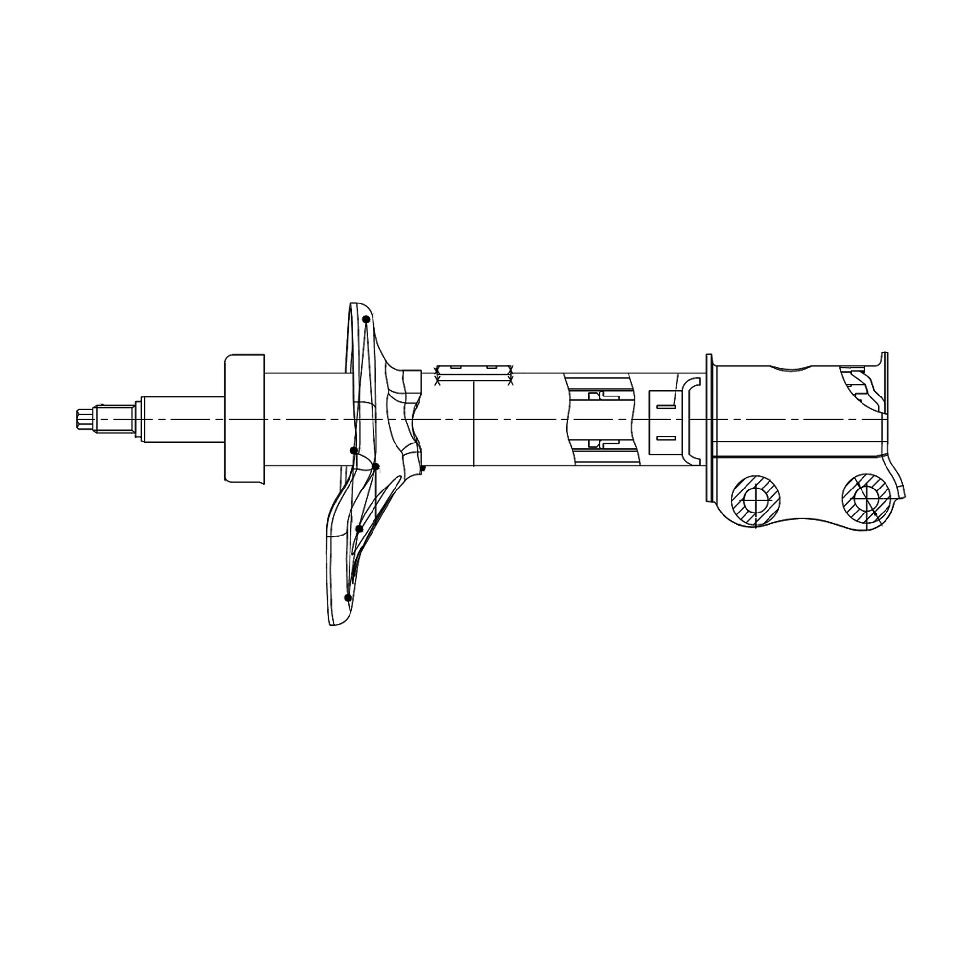 Амортизатор подвески DAEWOO Nexia 1994 ~ 2008 / Aranos / Cielo / Espero CTR GY0374G