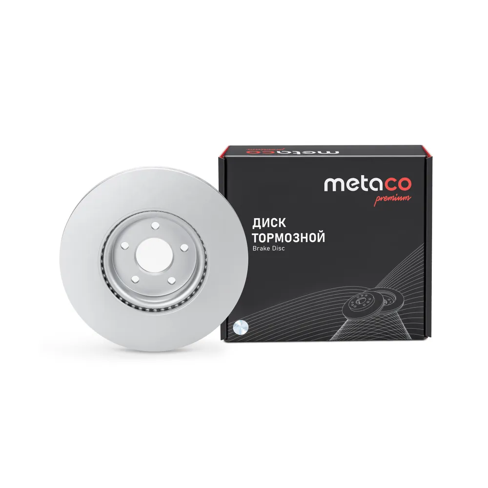 Диск тормозной передний вентилируемый PREMIUM METACO 3050-576
