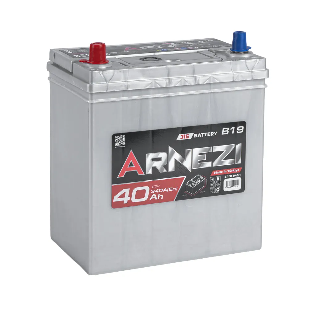 Аккумулятор ARNEZI JIS SMF 40 А/ч прямой L+ 197x128x225 B19/NS40 EN 340 А
