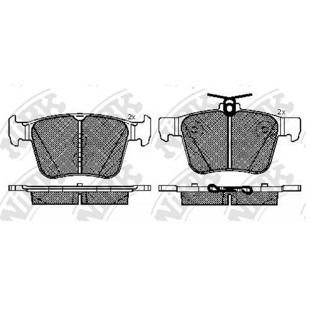 Колодки задние AUDI A3 / VW Golf VII NIBK PN33003