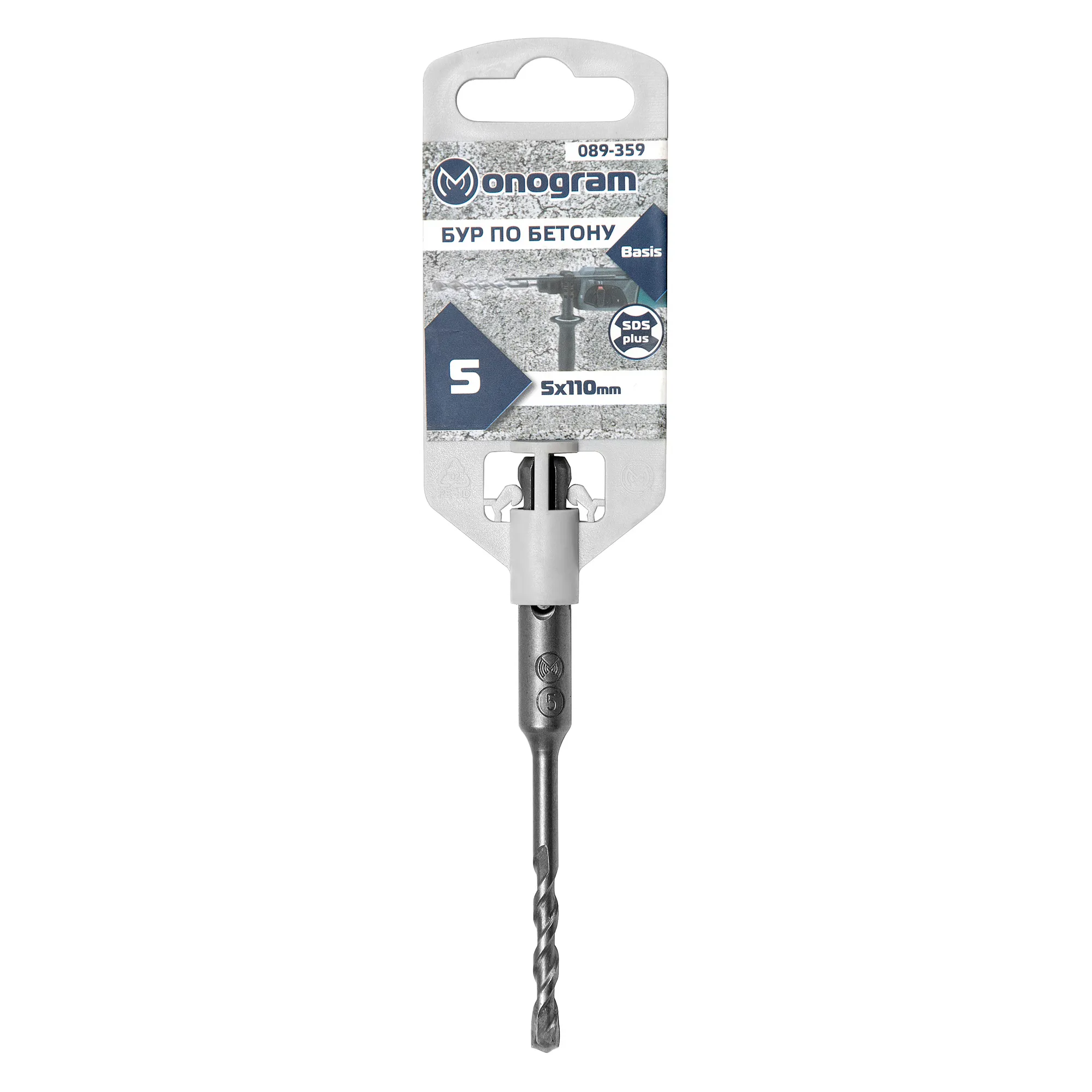 Бур по бетону MONOGRAM SDS-plus 5 x 50/110 мм Basis Monogram 089-359