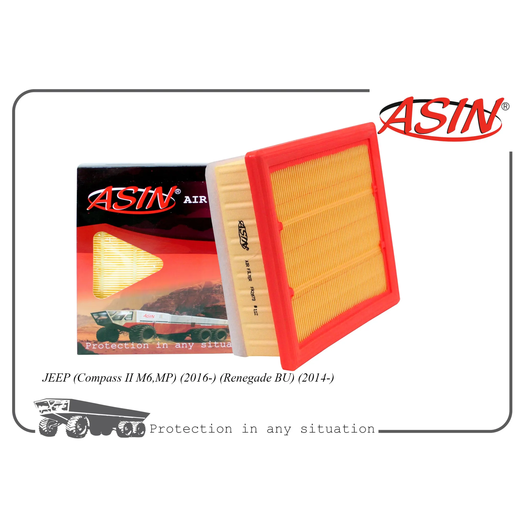 Фильтр воздушный 68247339AA/ASIN.FA2873 ASIN ASIN ASIN.FA2873
