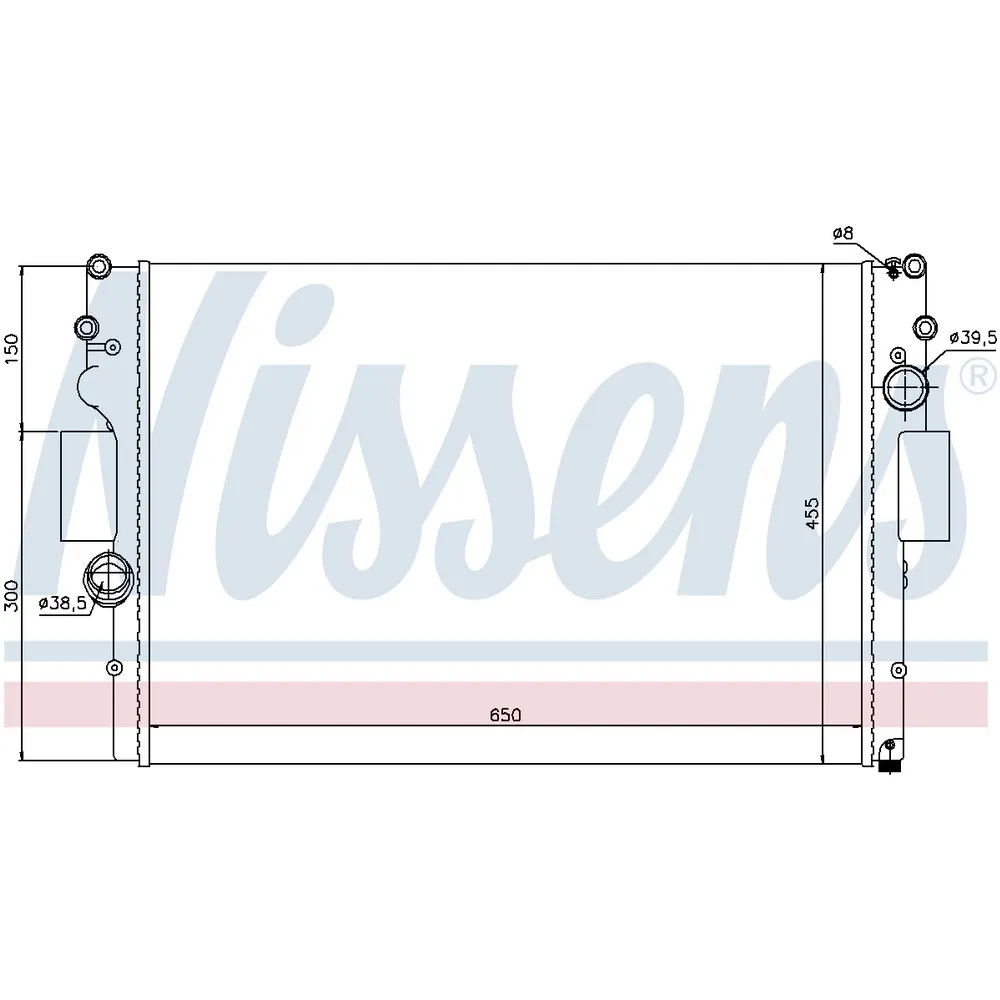 Радиатор IVECO Dayli 02- IVECO Daily III 06-> NISSENS 61981