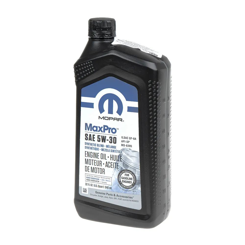 Масло моторное MOPAR SN 5W-30 синтетическое 0,946 л 68518204AA