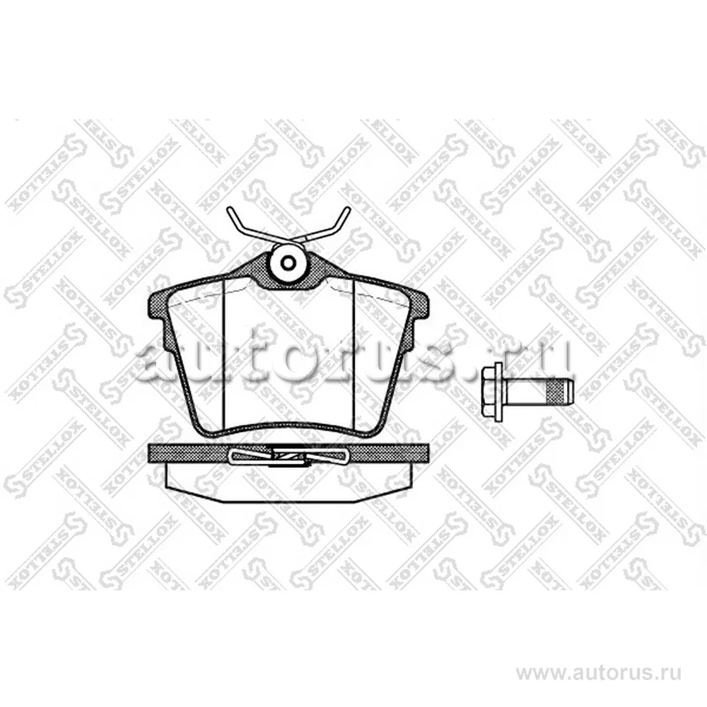 Колодки дисковые з. Peugeot 407 1.6-2.0 STELLOX 1114000L_SX