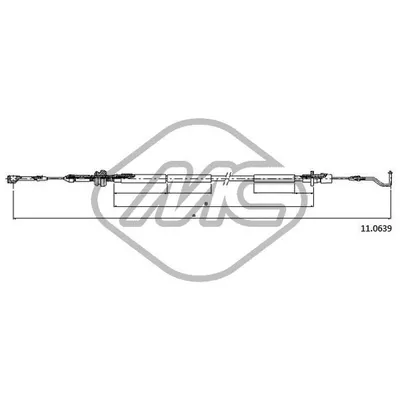Трос газа TRANSPORTER T4 2,4DS (70XA-TXB-70XD) Metalcaucho 83844