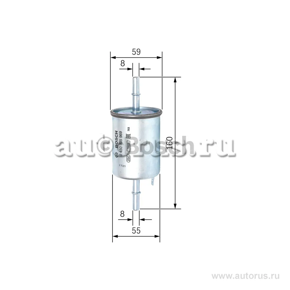 Фильтр топливный BOSCH 0 450 905 969