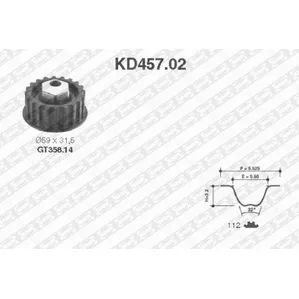 Комплект ГРМ SEAT Malaga, Ronda, Ibiza NTN-SNR KD45702