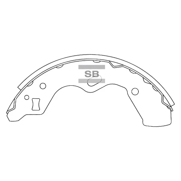 Колодки тормозные барабанные SANGSIN BRAKE SA067