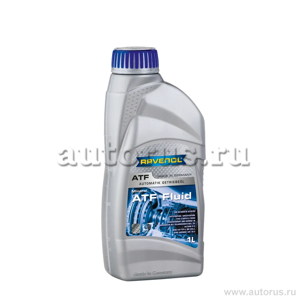Трансмиссионное масло RAVENOL ATF Fluid (1л) new 1213101-001 (4014835733411)