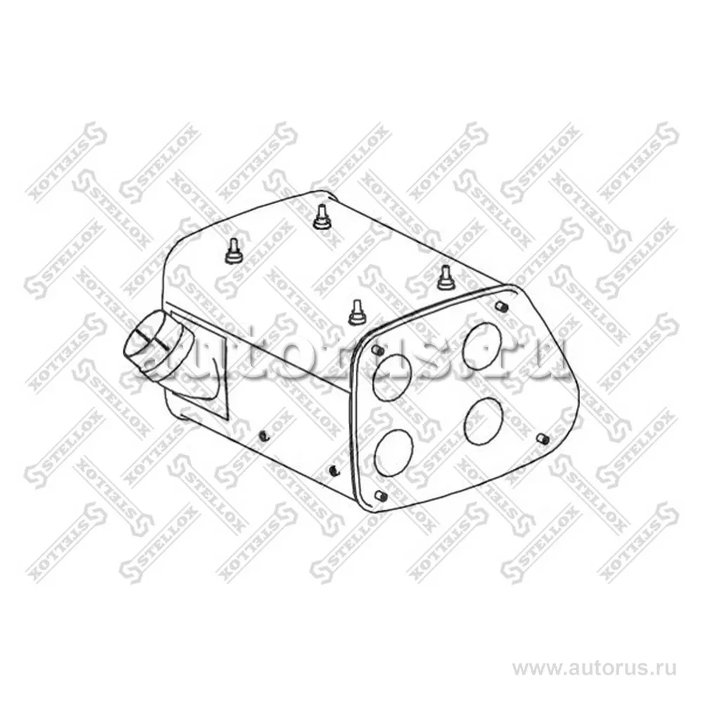 Глушитель средний/конечный MAN F2000 STELLOX 8203066_SX