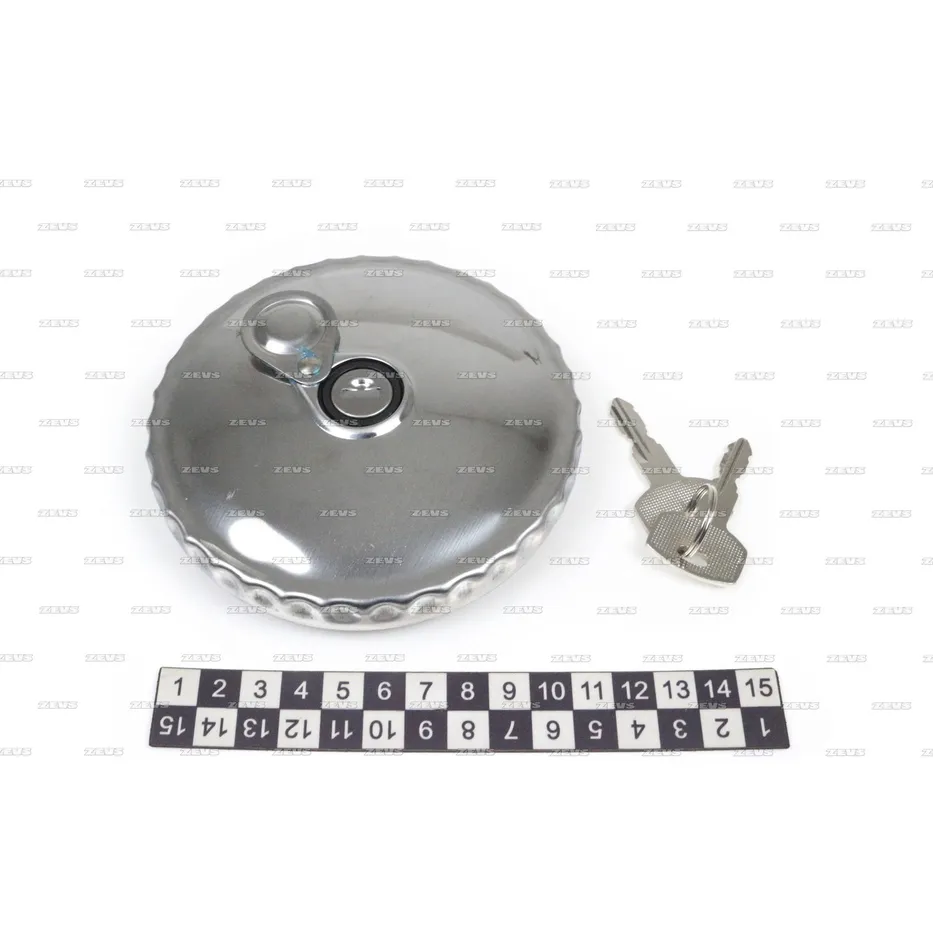 Крышка топливного бака 78mm с ключом ZEVS QB-1014
