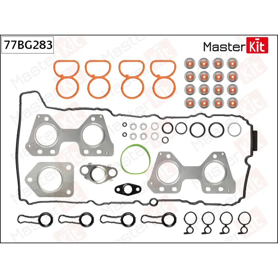 Комплект прокладок ГБЦ BMW N47 D20 A; N47 D20 C. B47 D20 A MASTERKIT 77BG283