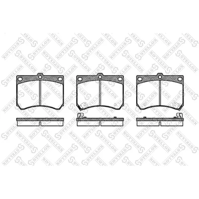 Колодки диск. п. с антискр. пл. Mazda STELLOX 344002_SX