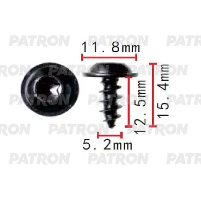 Винт металлический (комплект 10шт) Audi,Seat,Skoda,Volkswagen применя PATRON P37-1603S