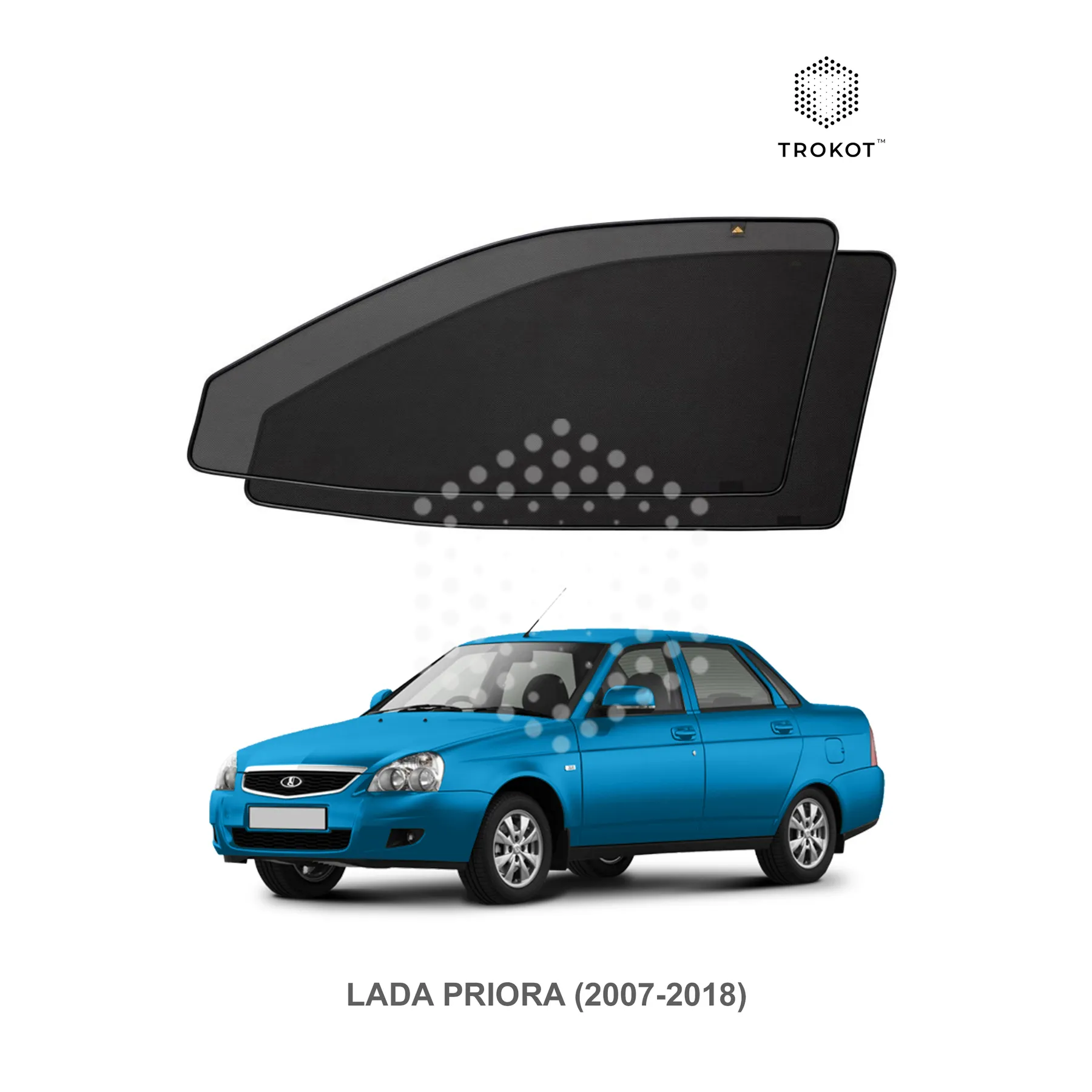 Комплект шторок на передние двери LADA Priora (1) (2007-2018)