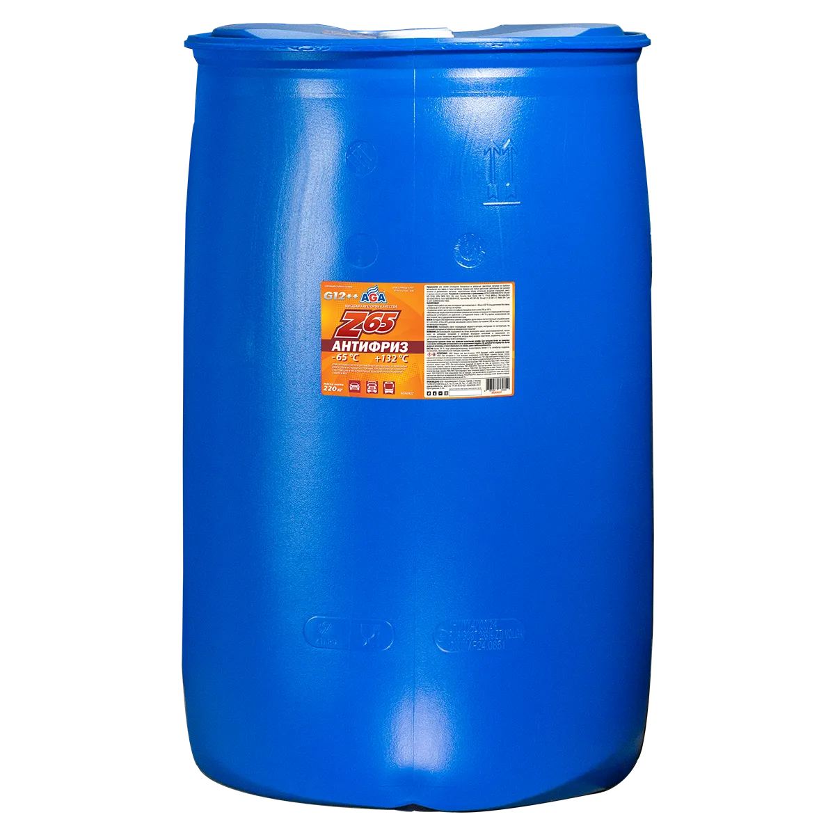 Антифриз AGA Z-65 готовый -65 желтый 220 кг AGA062Z
