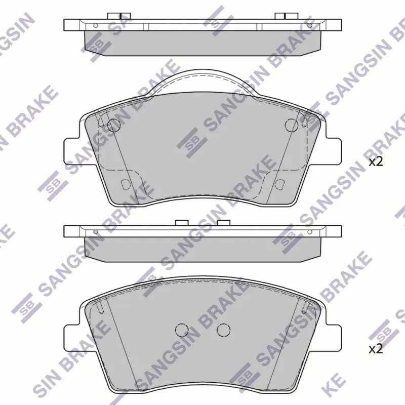 Колодки тормозные дисковые SANGSIN BRAKE SP2588