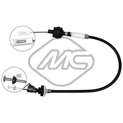 Трос сцепления 206 ALL (GEAR BE4) MANUAL Metalcaucho 80087