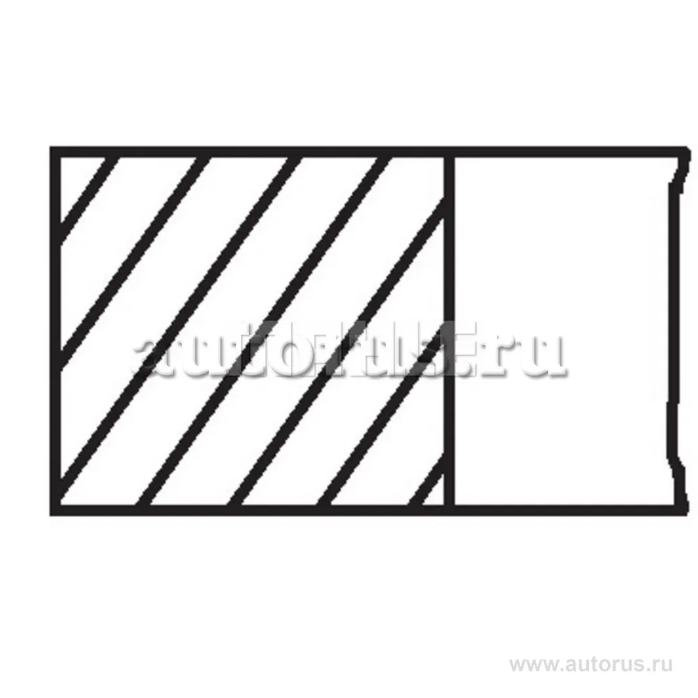 Кольца поршневые D80X1.2X1.75X3 STD (1) MB W168 1.4 1.6 M166 97 MAHLE / KNECHT 00124N0