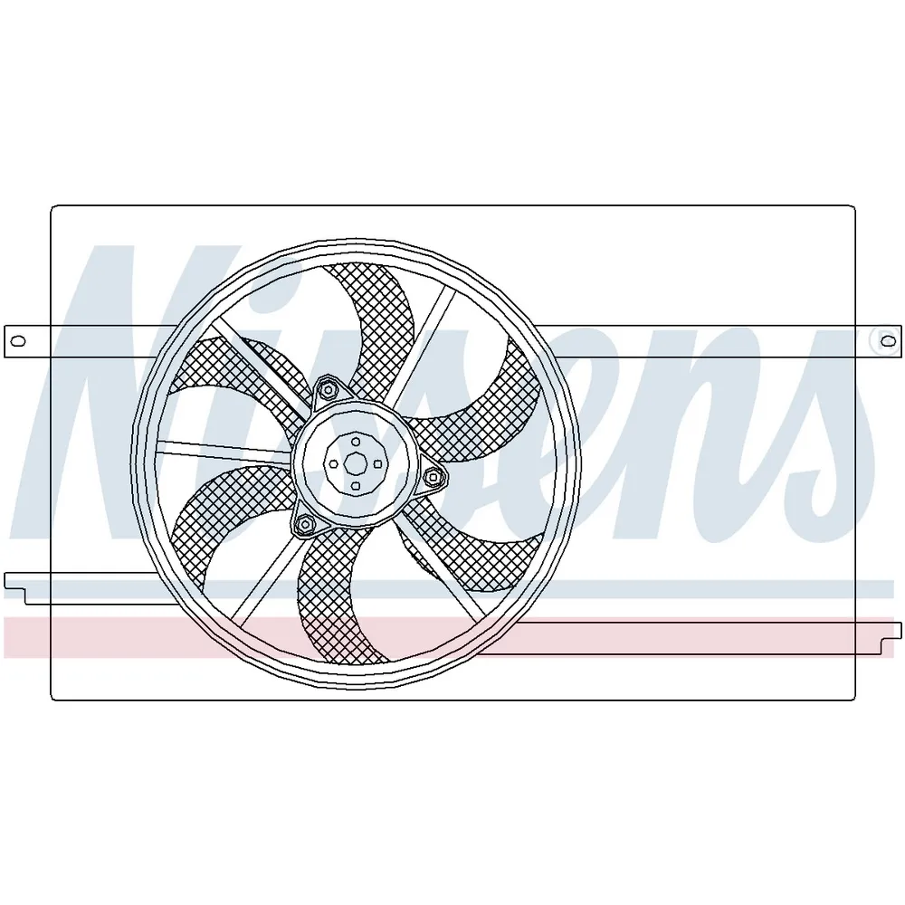 Вентилятор радиатора MITSUBISHI COLT CZC 06-, COLT VI 04-, SMART FORFOUR 04-, NISSENS 85593