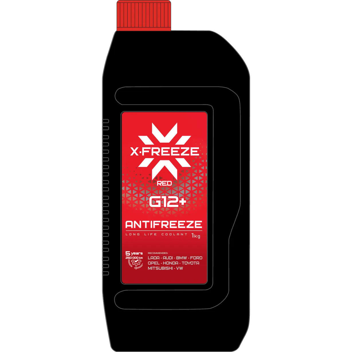 Антифриз X-FREEZE Antifreeze G12+ готовый -40C красный 1 кг 430140008