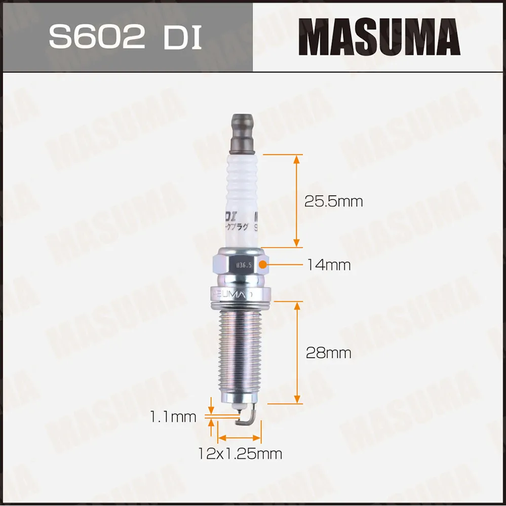 Свеча зажигания MASUMA S602DI