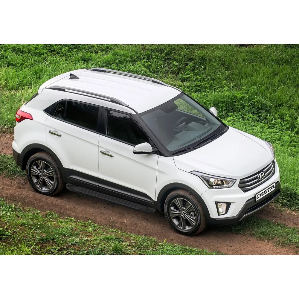 Порог-площадка Black F173ALB + комплект крепежа, RIVAL, Hyundai Creta 2016- Hyundai Creta 2016-2020 2020-н.в. F173ALB.2310.1