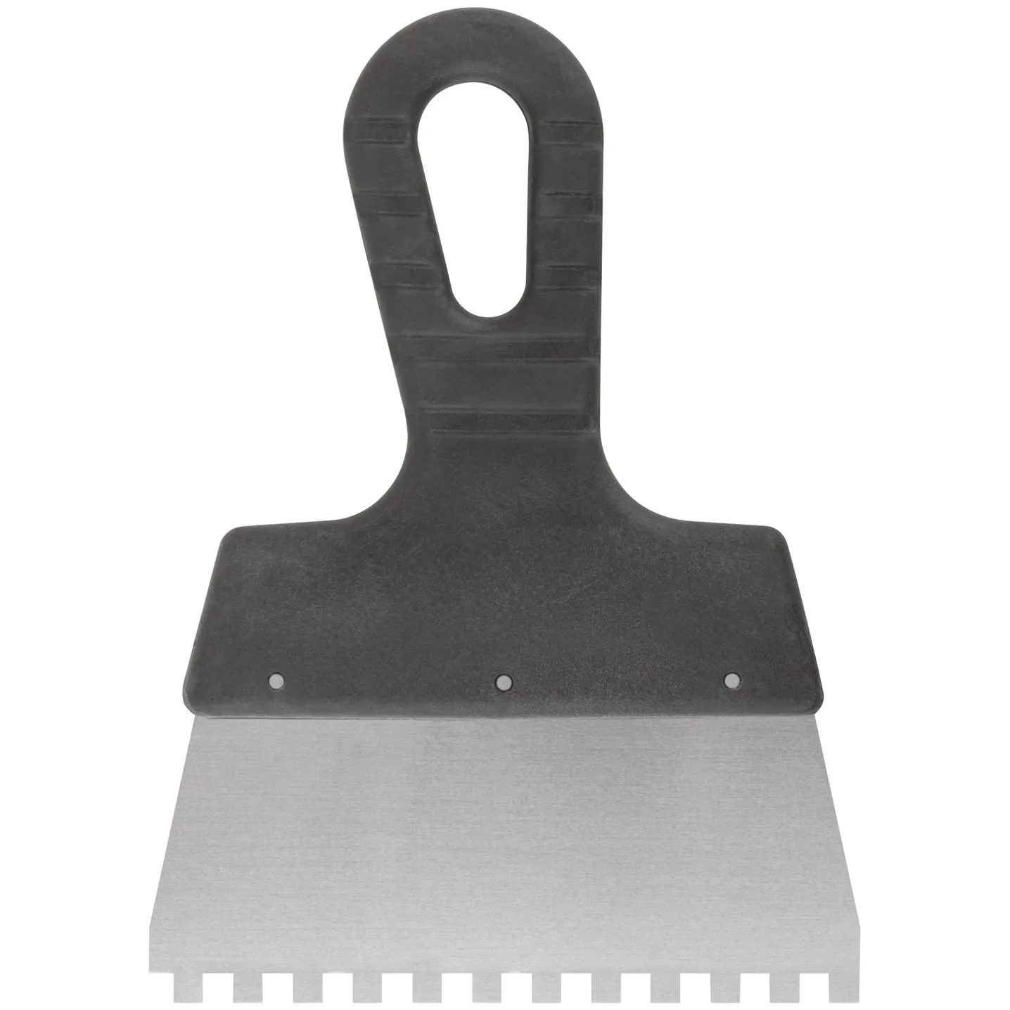 Шпатель фасадный нержавеющий зубчатый 150 мм / зуб  6 мм KУРС 06601