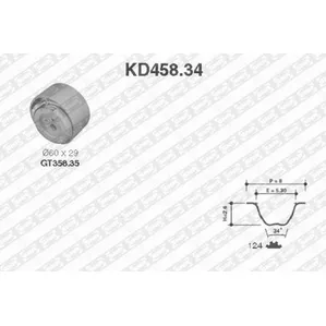Комплект ремня ГРМ SNR KD45834