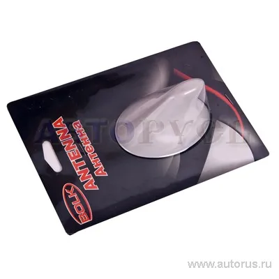 Антенна декоративная Плавник самоклеющаяся белая BOLK BK01603