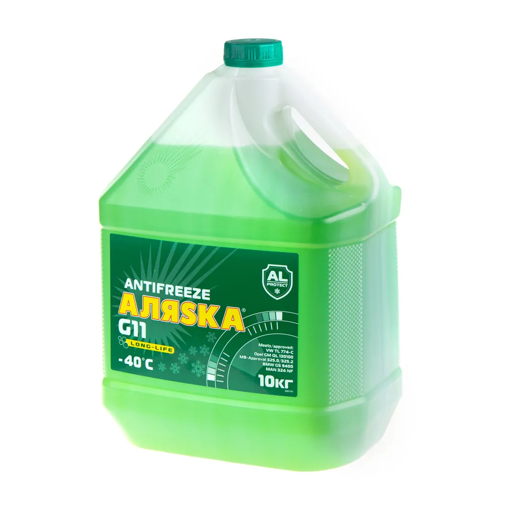 Антифриз Аляска Long Life готовый -40C зеленый 10 кг 5087